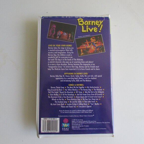 VHS Tape - Barney Live! In New York City - Picture 2 of 8
